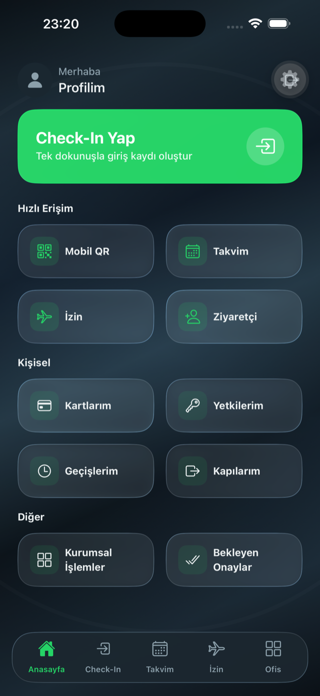 UniPass mobil — Anasayfa